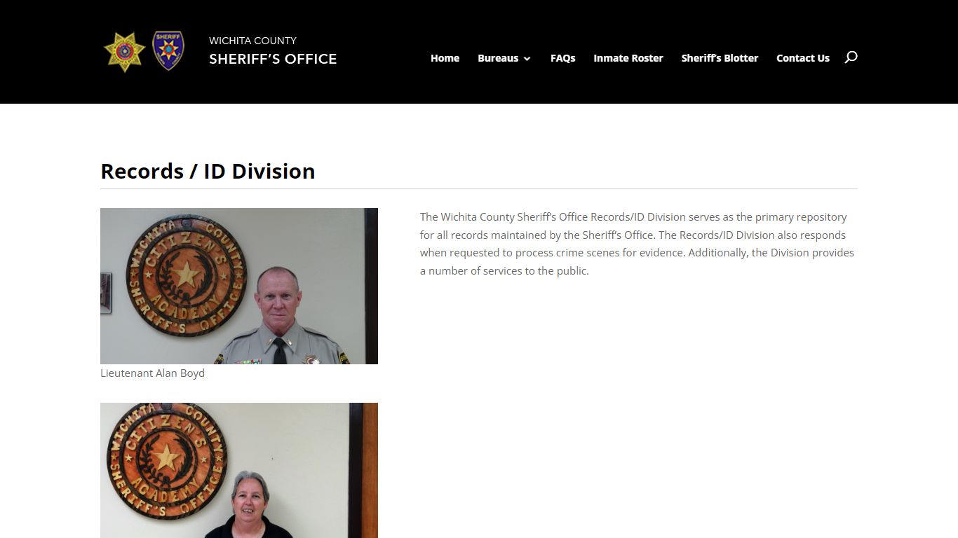 Records / ID Division | Wichita County Sheriff's Office